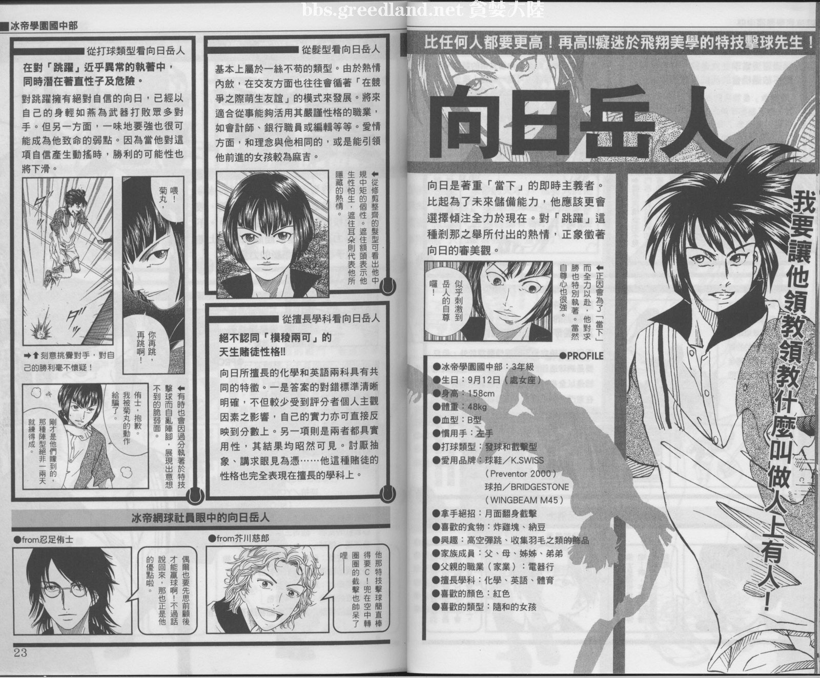 网球王子公式FANBOOK20.515