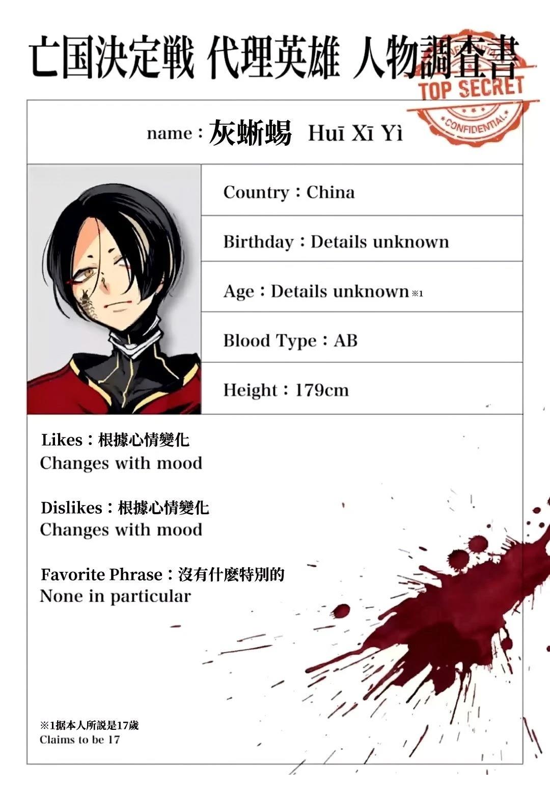 绝密代理英雄人物调查书014