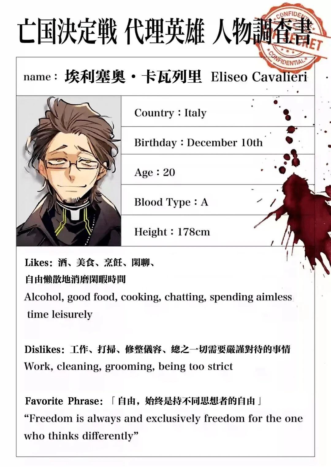 绝密代理英雄人物调查书028